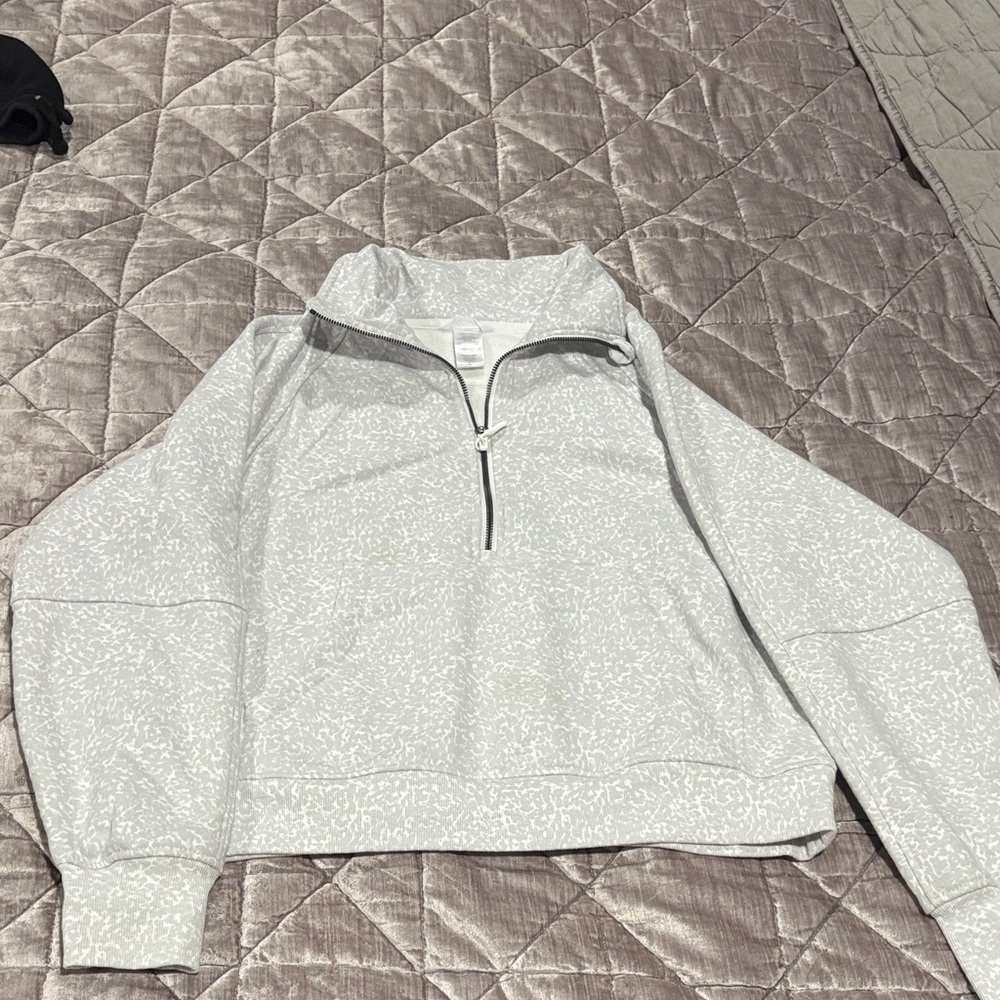 Jockey Light Gray Zip-Up Top